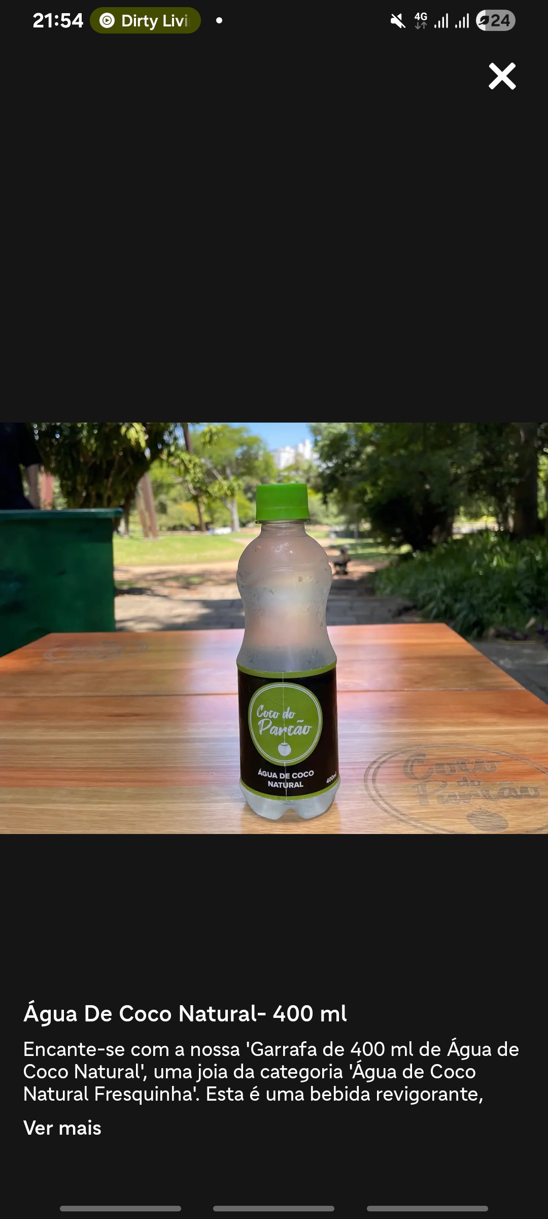 Água de Coco Natural 500ml